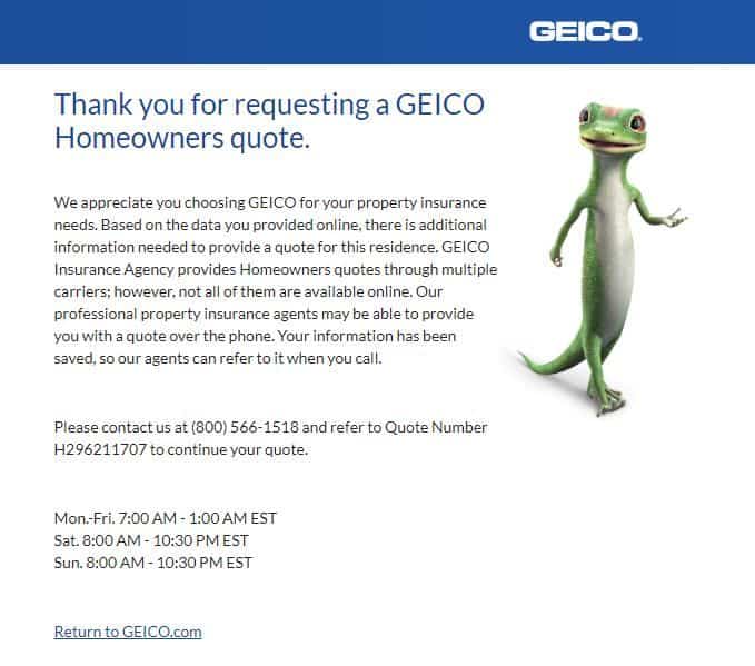 Geico Home Insurance Review 2020